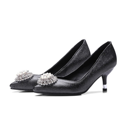 IDIFU Womens Stylish Rhinestone Pointed Toe Low Cut Kitten Heels Slip on Pumps Shoes
IDIFU Womens Stylish Rhinestone Pointed Toe Low Cut Kitten Heels Slip on Pumps Shoes
