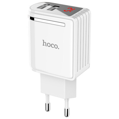 HOCO 5V24A 2 Ports USB Wall Fast Charging Charger EU US Plug Power LED display Adapter For iPhone X Max XR Samsung xiaomi
HOCO 5V24A 2 Ports USB Wall Fast Charging Charger EU US Plug Power LED display Adapter For iPhone X Max XR Samsung xiaomi
