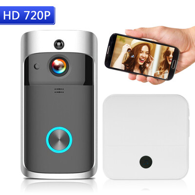WiFi Smart Wireless Security DoorBell Smart HD 720P Visual Intercom Recording Video Door Phone Remote Home Monitoring Night Vision
WiFi Smart Wireless Security DoorBell Smart HD 720P Visual Intercom Recording Video Door Phone Remote Home Monitoring Night Vision