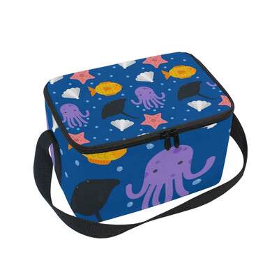 ALAZA Lunch Box Insulated Octopus And Shell Lunch Bag Large Cooler Tote Bagfor Men Women
ALAZA Lunch Box Insulated Octopus And Shell Lunch Bag Large Cooler Tote Bagfor Men Women
