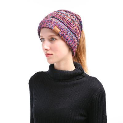 Winter Women Girl Knitted Beanies Cap Thick Warm Ponytail Beanie Hats Soft Slouchy Outdoor Ski Sports Hat
Winter Women Girl Knitted Beanies Cap Thick Warm Ponytail Beanie Hats Soft Slouchy Outdoor Ski Sports Hat