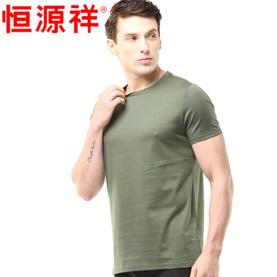 Hengyuanxiang mens vest mens cotton short-sleeved T-shirt sports stretch Slim mens bottoming shirt ash 175100
Hengyuanxiang mens vest mens cotton short-sleeved T-shirt sports stretch Slim mens bottoming shirt ash 175100