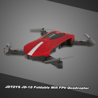 JDTOYS JD-18 03MP Camera Wifi FPV Foldable Selfie Pocket Drone G-Sensor Barometer Height Hold RC Quadcopter
JDTOYS JD-18 03MP Camera Wifi FPV Foldable Selfie Pocket Drone G-Sensor Barometer Height Hold RC Quadcopter