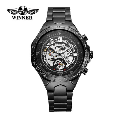 WINNER High Quality Men Semi-Automatic Mechanical Watch Big Dial Hand-winding Business Skeleton Hollowed-out Wristwatch
WINNER High Quality Men Semi-Automatic Mechanical Watch Big Dial Hand-winding Business Skeleton Hollowed-out Wristwatch