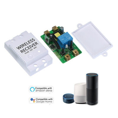 WIFI433MHz RF Wireless Remote Control Switch For eWeLink 1 CH AC 85-275V Compatible with Amazon Alexa & for Google Home Voice Cont
WIFI433MHz RF Wireless Remote Control Switch For eWeLink 1 CH AC 85-275V Compatible with Amazon Alexa & for Google Home Voice Cont