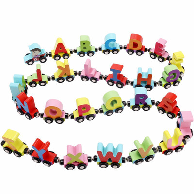 26 English alphanumeric small train wooden toys for children 1 to 3 years old educational cognitive magnetic letters
26 English alphanumeric small train wooden toys for children 1 to 3 years old educational cognitive magnetic letters