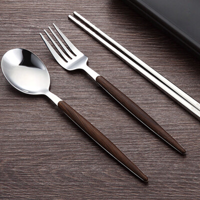 Wood Grain Stainless Steel Western Food Tableware Portable Steak Cut&Fork Set 3pcs Dinnerware Kit
Wood Grain Stainless Steel Western Food Tableware Portable Steak Cut&Fork Set 3pcs Dinnerware Kit