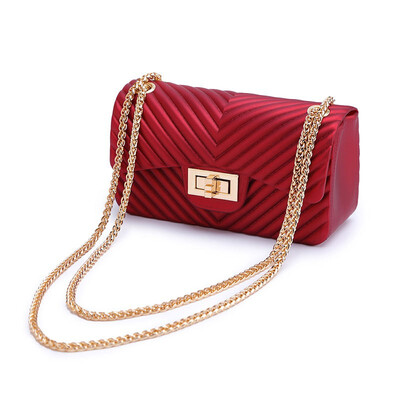 New Pattern Fashion Frosted V Pattern Jelly Bag PVC Style Womens Satchel Stripe Bag
New Pattern Fashion Frosted V Pattern Jelly Bag PVC Style Womens Satchel Stripe Bag