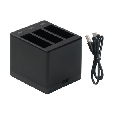 3-Channel Action Camera Battery Charger with USB Cable Support Rapid Charge for GoPro Hero 5 Hero 6Hero 2018Hero 7 Black
3-Channel Action Camera Battery Charger with USB Cable Support Rapid Charge for GoPro Hero 5 Hero 6Hero 2018Hero 7 Black