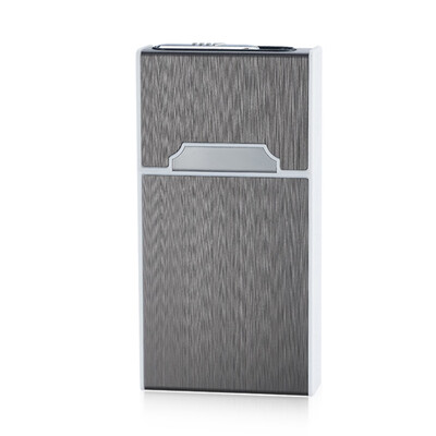 Cigarette Dispenser Storage Box Flip Cigarette Case 20 Loaded High Capacity with Detachable USB Rechargeable Cigarette Lighter Sil
Cigarette Dispenser Storage Box Flip Cigarette Case 20 Loaded High Capacity with Detachable USB Rechargeable Cigarette Lighter Sil