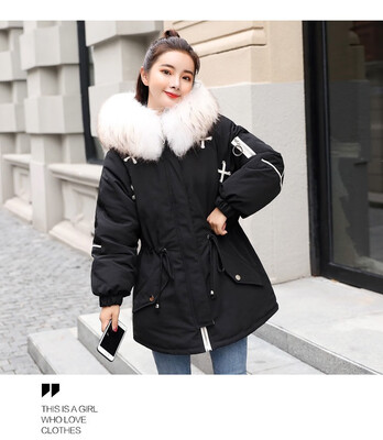 Winter 2018 new Korean version of urban leisure pure color hat long-sleeved drawstring real fur collar down jacket women long styl
Winter 2018 new Korean version of urban leisure pure color hat long-sleeved drawstring real fur collar down jacket women long styl