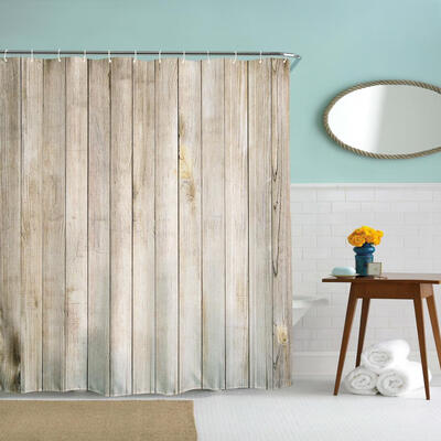 Wood Door Polyester Shower Curtain Bathroom Curtain High Definition 3D Printing Water-Proof
Wood Door Polyester Shower Curtain Bathroom Curtain High Definition 3D Printing Water-Proof