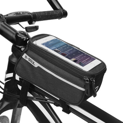 MTB Bicycle Top Tube Phone Bag for 6" Screen Size Bike Front Frame Bag with Headphone Hole
MTB Bicycle Top Tube Phone Bag for 6" Screen Size Bike Front Frame Bag with Headphone Hole