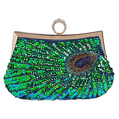Women Beaded Sequin Peacock Evening Bag for Party Elegant Ladies Handbags Small Corssbody Bag Purse Clutch Bag for Daily
Women Beaded Sequin Peacock Evening Bag for Party Elegant Ladies Handbags Small Corssbody Bag Purse Clutch Bag for Daily