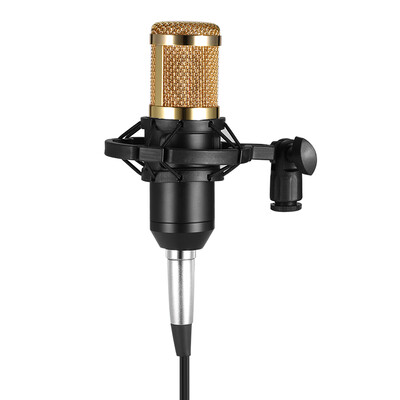 BM800 Condenser Microphone Studio Sound Recording Broadcasting with Shock Mount 35mm Audio Cable Sponge Microphone
BM800 Condenser Microphone Studio Sound Recording Broadcasting with Shock Mount 35mm Audio Cable Sponge Microphone