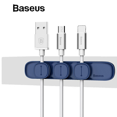 Baseus Cable Holder for USB Cbale lightning cable Micro-USB cable Type-C Cable in office home Cable Organizer
Baseus Cable Holder for USB Cbale lightning cable Micro-USB cable Type-C Cable in office home Cable Organizer