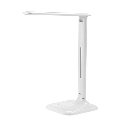Led Desk Lamp Adjustable 3 Lighting Modes 5-Level Dimmer Touch-Sensitive Control Panel with USB Charging Cord White
Led Desk Lamp Adjustable 3 Lighting Modes 5-Level Dimmer Touch-Sensitive Control Panel with USB Charging Cord White