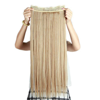 Synthetic Fiber Clips in on Hair Extension 34 Full Head One Piece 5 Clips Long Silky Straight Curly Wavy
Synthetic Fiber Clips in on Hair Extension 34 Full Head One Piece 5 Clips Long Silky Straight Curly Wavy