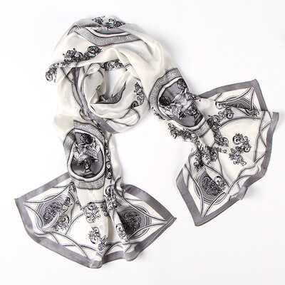 Lan Shi Yu silk scarf Ms silk long scarf spring&summer silk shawl fashion simple wild scarf W0754 gray
Lan Shi Yu silk scarf Ms silk long scarf spring&summer silk shawl fashion simple wild scarf W0754 gray