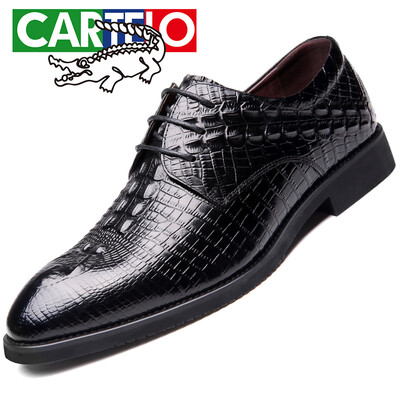 CARTELO first layer cowhide shoes fashion business casual shoes carved crocodile pattern low help tie dress shoes men 8234 black 38
CARTELO first layer cowhide shoes fashion business casual shoes carved crocodile pattern low help tie dress shoes men 8234 black 38