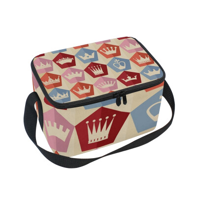 ALAZA Lunch Box Crown Pattern Insulated Lunch Bag Large Cooler Tote Bagfor Men Women
ALAZA Lunch Box Crown Pattern Insulated Lunch Bag Large Cooler Tote Bagfor Men Women