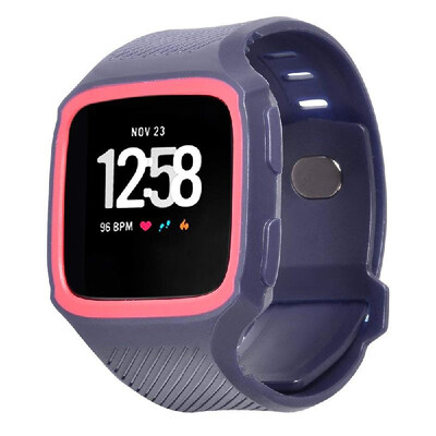 SDQB-007 Watch Band Silicone Replacement Watch Strap with Shock Proof Protective Case for Fitbit Versa Smart Watch
SDQB-007 Watch Band Silicone Replacement Watch Strap with Shock Proof Protective Case for Fitbit Versa Smart Watch
