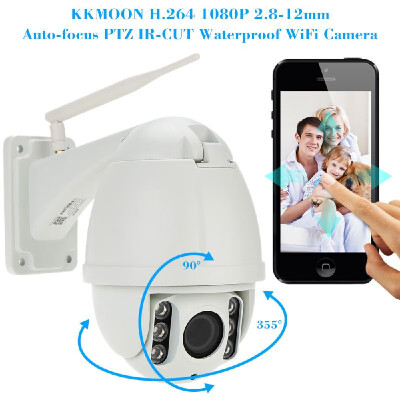 KKmoon® 4" H264 HD 1080P 28-12mm Auto-focus PTZ Wireless WiFi IP Camera Security CCTV Camera Home Surveillance
KKmoon® 4" H264 HD 1080P 28-12mm Auto-focus PTZ Wireless WiFi IP Camera Security CCTV Camera Home Surveillance
