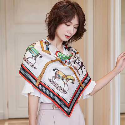 Lan Shiyu silk printed silk scarf ladies spring&autumn fashion square scarf silkworm scarf wild simple shawl gift gift W0751 white brown
Lan Shiyu silk printed silk scarf ladies spring&autumn fashion square scarf silkworm scarf wild simple shawl gift gift W0751 white brown