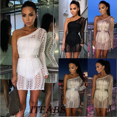 The New&Hotsale Fashion Women One shoulder Single Sweater Sleeve Sexy Slim Knit Dress Clubwear Outfit 2018 fashion hot
The New&Hotsale Fashion Women One shoulder Single Sweater Sleeve Sexy Slim Knit Dress Clubwear Outfit 2018 fashion hot