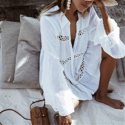 Womens Beachwear Summer Swimwear Bikini Beach Wear Cover Up Kaftan Ladies White Dress -XL
Womens Beachwear Summer Swimwear Bikini Beach Wear Cover Up Kaftan Ladies White Dress -XL