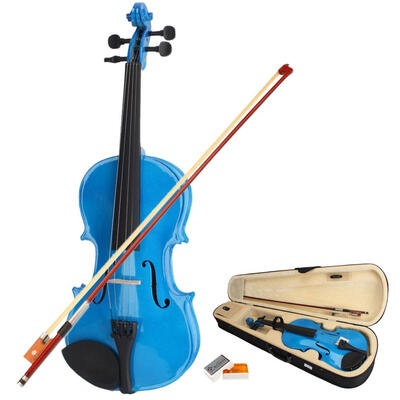 Ktaxon 44 Dark Blue Acoustic Violin Fiddle with Hard Case Bow Rosin Full Size for beginning
Ktaxon 44 Dark Blue Acoustic Violin Fiddle with Hard Case Bow Rosin Full Size for beginning