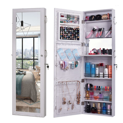 Ktaxon Over the DoorWall Mount Mirrored Jewelry Armoire Cabinet Storage Organizer NEW
Ktaxon Over the DoorWall Mount Mirrored Jewelry Armoire Cabinet Storage Organizer NEW