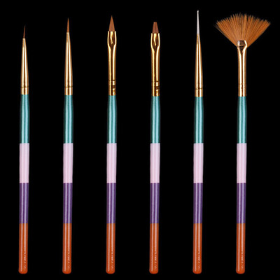 Toponeto 6PcsSet Nail Art Brush UV Gel Acrylic Painting Pull Pen Four Color Handle Manic
Toponeto 6PcsSet Nail Art Brush UV Gel Acrylic Painting Pull Pen Four Color Handle Manic