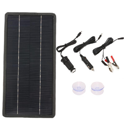 12V Solar Car Battery Charger Portable Monocrystalline Silicon Solar Power Panel Backup Trickle Charging For RV Motorcycle Boat Ma
12V Solar Car Battery Charger Portable Monocrystalline Silicon Solar Power Panel Backup Trickle Charging For RV Motorcycle Boat Ma