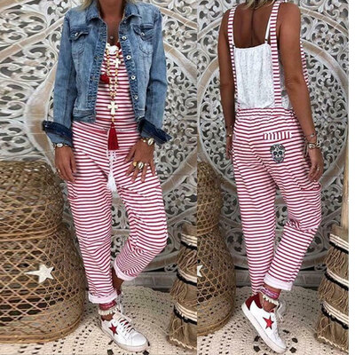 Romper Women Sleeveless Loose Jumpsuit Dungarees Overall Casual Trousers Pants
Romper Women Sleeveless Loose Jumpsuit Dungarees Overall Casual Trousers Pants