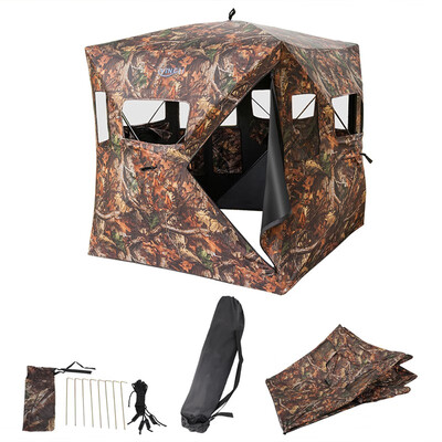 Ktaxon Ground Deer Hunting Blinds Portable Waterproof Camouflage Hunting Tent with Carrying Bag Enough for 2-3 Person Hunt
Ktaxon Ground Deer Hunting Blinds Portable Waterproof Camouflage Hunting Tent with Carrying Bag Enough for 2-3 Person Hunt