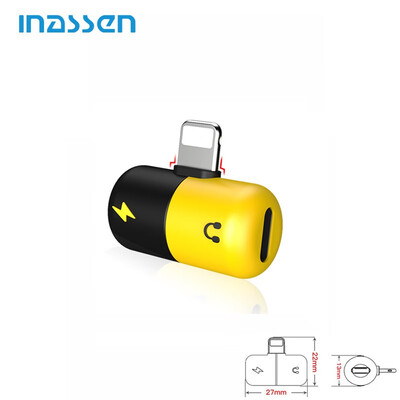 iNassen Double Jack for iPhone 7 8 Plus X 2 In 1 For Lightning Earphone Audio Adapter Splitter Cable Call Music CallingCharging
iNassen Double Jack for iPhone 7 8 Plus X 2 In 1 For Lightning Earphone Audio Adapter Splitter Cable Call Music CallingCharging