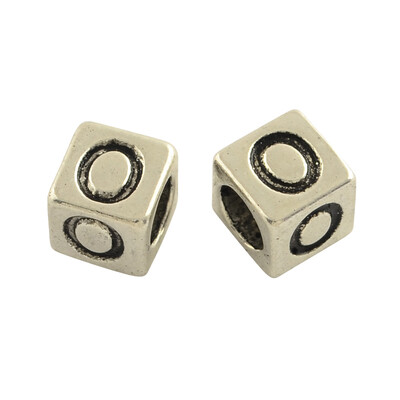 Tibentan Style Alloy European Beads Cube Lead Free & Cadmium Free Antique Silver LetterO 7x7x7mm Hole 45mm
Tibentan Style Alloy European Beads Cube Lead Free & Cadmium Free Antique Silver LetterO 7x7x7mm Hole 45mm