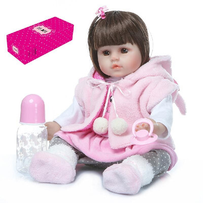 Decdeal 20inch 50cm Reborn Baby Doll Lifelike Sleeping Silicone Vinyl Baby Dolls Perfect Gifts Toy with Blanket&Fox Toy Access
Decdeal 20inch 50cm Reborn Baby Doll Lifelike Sleeping Silicone Vinyl Baby Dolls Perfect Gifts Toy with Blanket&Fox Toy Access
