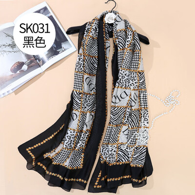 European&American fashion simulation silk chain color silk scarf beach holiday sunscreen silk scarf shawl beach towel
European&American fashion simulation silk chain color silk scarf beach holiday sunscreen silk scarf shawl beach towel