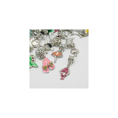 Alloy European Dangle Pendants Mixed Shapes Platinum Metal Color about 625mm wide 2040mm long hole 45mm 
Alloy European Dangle Pendants Mixed Shapes Platinum Metal Color about 625mm wide 2040mm long hole 45mm
