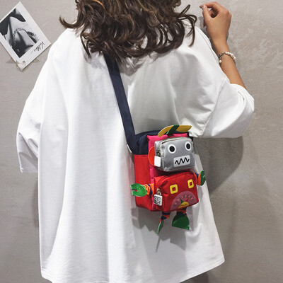 Cartoon small bag female 2019 new cute doll shoulder Messenger bag tide Korean version of the foreign funny robot bag
Cartoon small bag female 2019 new cute doll shoulder Messenger bag tide Korean version of the foreign funny robot bag
