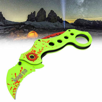 Greensen Outdoor Portable Foldable Knife Hunting Climbing Camping Survival Claw Karambit
Greensen Outdoor Portable Foldable Knife Hunting Climbing Camping Survival Claw Karambit