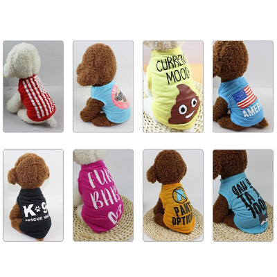 Dog Shirt Dog T-Shirts Dog Summer Clothes Printed Pet Vest Clothing Party Apparels Pet Summer Clothes for Small Puppy Dogs Cats Su
Dog Shirt Dog T-Shirts Dog Summer Clothes Printed Pet Vest Clothing Party Apparels Pet Summer Clothes for Small Puppy Dogs Cats Su