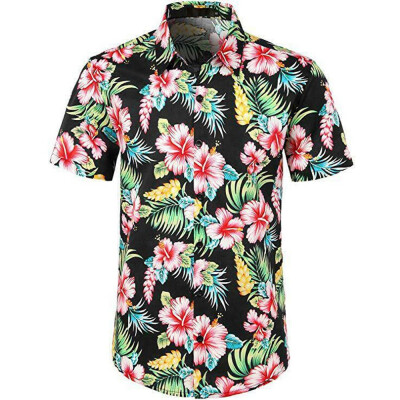 Men Hawaiian Shirt Summer Fruit Floral Beach Short Sleeve Casual Luau Shirt Tops
Men Hawaiian Shirt Summer Fruit Floral Beach Short Sleeve Casual Luau Shirt Tops