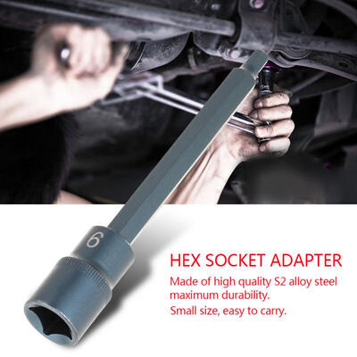 Greensen S2 Alloy Steel Electric Screwdriver Hex Socket Adapter Power Tool Drive Sockets 12" 150mm H6
Greensen S2 Alloy Steel Electric Screwdriver Hex Socket Adapter Power Tool Drive Sockets 12" 150mm H6
