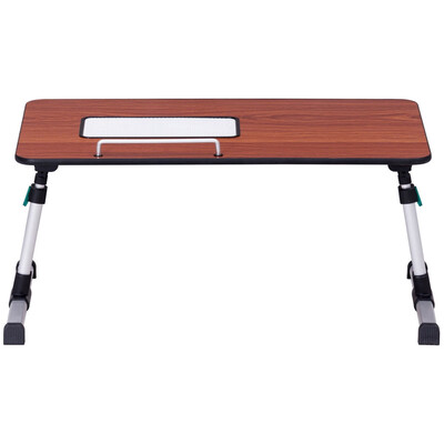 Portable Height Adjustable Laptop Bed Tray Table-Walnut 
Portable Height Adjustable Laptop Bed Tray Table-Walnut