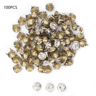 Greensen 100pcs Cloth Cap Crystal Inlay Rapid Rivets Spots Studs Cap for DIY Leather Craft Decoration
Greensen 100pcs Cloth Cap Crystal Inlay Rapid Rivets Spots Studs Cap for DIY Leather Craft Decoration