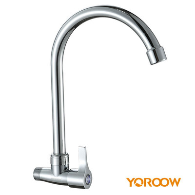YOROOW chrome finished wall mounted cheap zinc body kitchen sink faucet with flexible spout hose for Southeast Asia
YOROOW chrome finished wall mounted cheap zinc body kitchen sink faucet with flexible spout hose for Southeast Asia