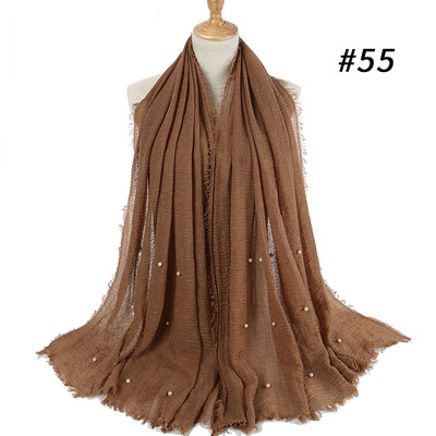 Cotton&linen crumpled monochrome womens scarf hot two-headed pearl accessories headscarf girls
Cotton&linen crumpled monochrome womens scarf hot two-headed pearl accessories headscarf girls